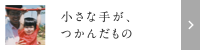 小さなてが、つかんだもの